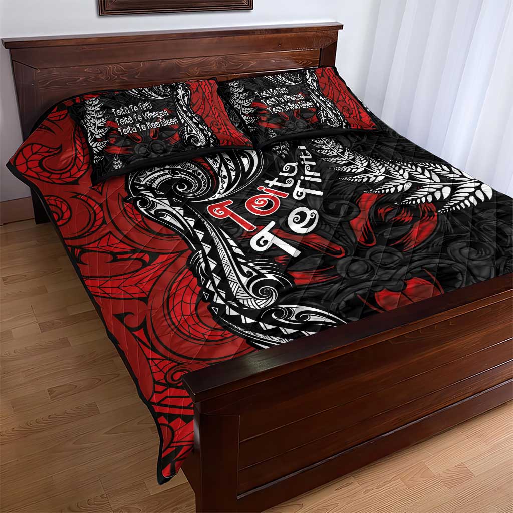 Aotearoa Toitu Te Tiriti Quilt Bed Set New Zealand Honour the Treaty - Te Tiriti Is Us LT03 - Polynesian Pride