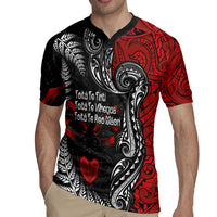 Aotearoa Toitu Te Tiriti Rugby Jersey New Zealand Honour the Treaty - Te Tiriti Is Us LT03 - Polynesian Pride