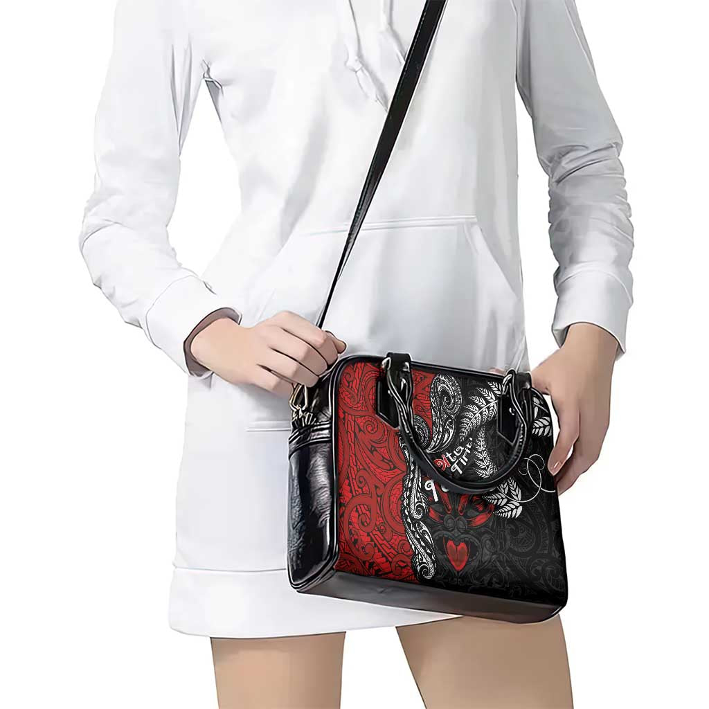 Aotearoa Toitu Te Tiriti Shoulder Handbag New Zealand Honour the Treaty - Te Tiriti Is Us LT03 - Polynesian Pride