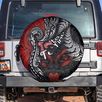 Aotearoa Toitu Te Tiriti Spare Tire Cover New Zealand Honour the Treaty - Te Tiriti Is Us LT03 Red - Polynesian Pride