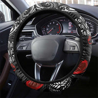 Aotearoa Toitu Te Tiriti Steering Wheel Cover New Zealand Honour the Treaty - Te Tiriti Is Us LT03 - Polynesian Pride