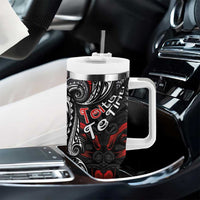 Aotearoa Toitu Te Tiriti Tumbler With Handle New Zealand Honour the Treaty - Te Tiriti Is Us LT03 - Polynesian Pride