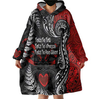Aotearoa Toitu Te Tiriti Wearable Blanket Hoodie New Zealand Honour the Treaty - Te Tiriti Is Us LT03 - Polynesian Pride