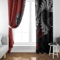 Aotearoa Toitu Te Tiriti Window Curtain New Zealand Honour the Treaty - Te Tiriti Is Us LT03 - Polynesian Pride