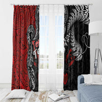 Aotearoa Toitu Te Tiriti Window Curtain New Zealand Honour the Treaty - Te Tiriti Is Us LT03 - Polynesian Pride