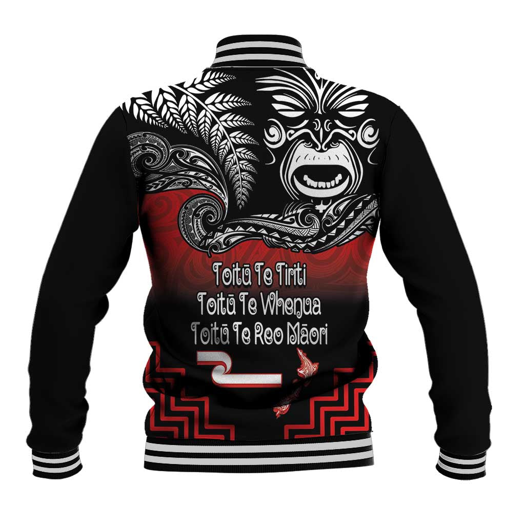 Aotearoa Toitu Te Tiriti Baseball Jacket New Zealand Honour the Treaty - Fight Together LT03 - Polynesian Pride