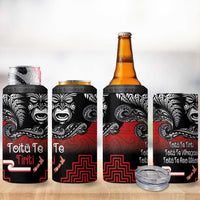 Aotearoa Toitu Te Tiriti 4 in 1 Can Cooler Tumbler New Zealand Honour the Treaty - Fight Together LT03 - Polynesian Pride