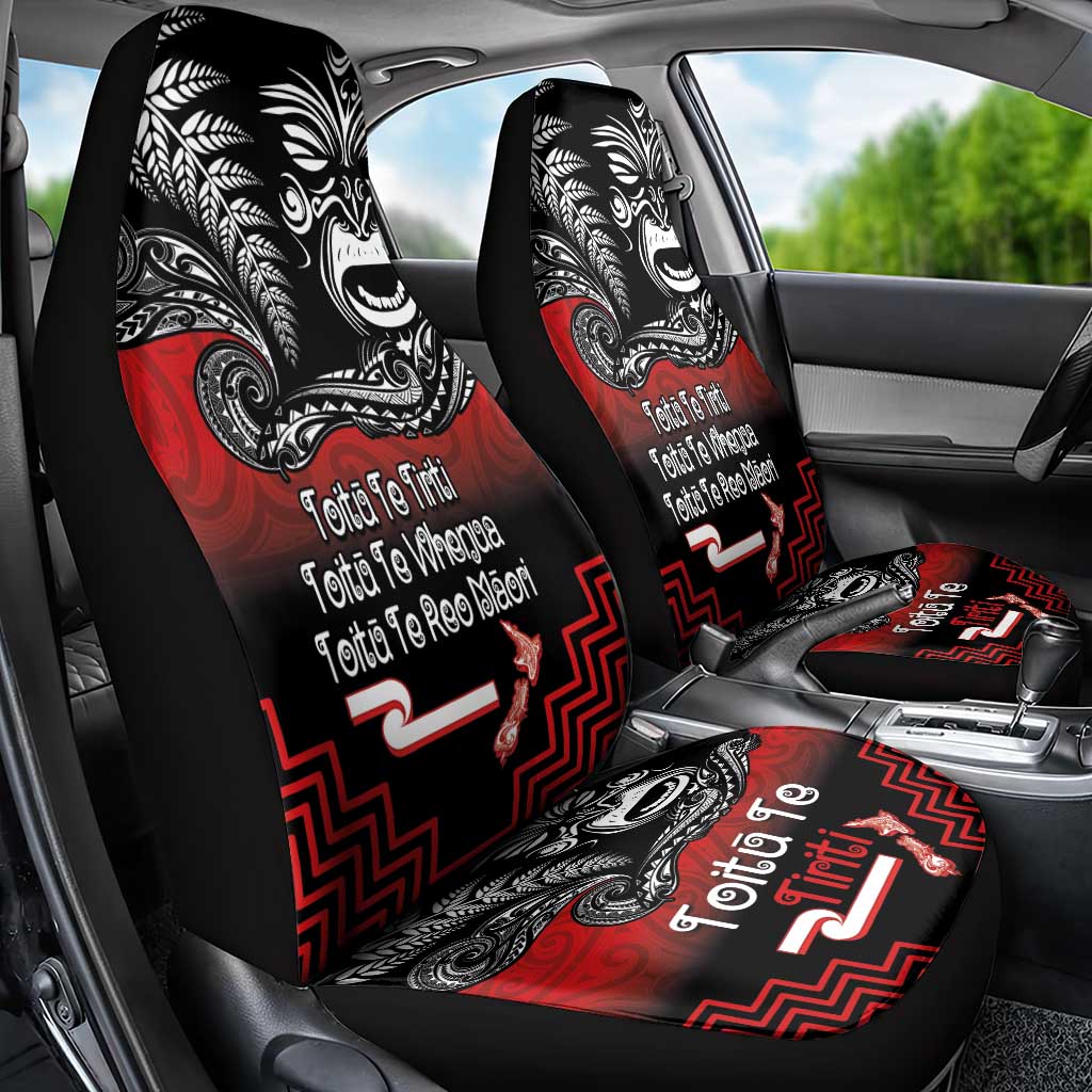 Aotearoa Toitu Te Tiriti Car Seat Cover New Zealand Honour the Treaty - Fight Together LT03 - Polynesian Pride