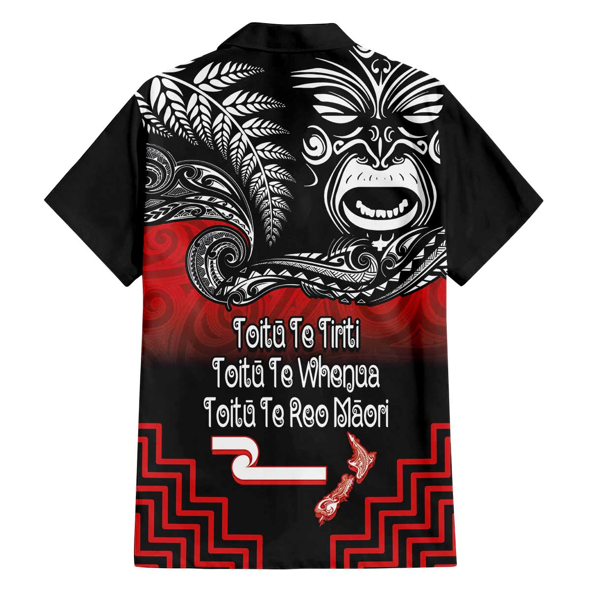 Aotearoa Toitu Te Tiriti Family Matching Off The Shoulder Long Sleeve Dress and Hawaiian Shirt New Zealand Honour the Treaty - Fight Together LT03 - Polynesian Pride