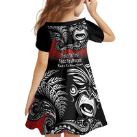 Aotearoa Toitu Te Tiriti Family Matching Summer Maxi Dress and Hawaiian Shirt New Zealand Honour the Treaty - Fight Together LT03 - Polynesian Pride