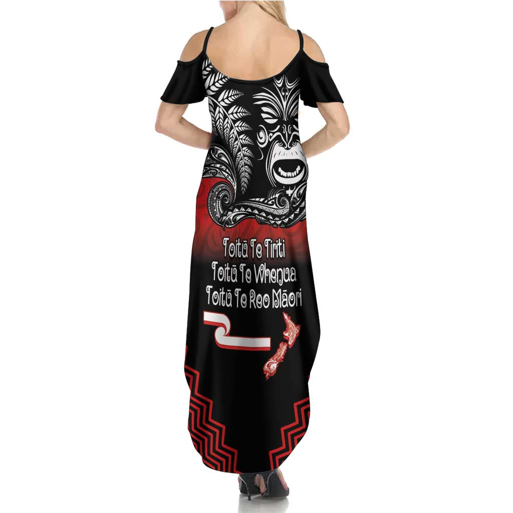 Aotearoa Toitu Te Tiriti Family Matching Summer Maxi Dress and Hawaiian Shirt New Zealand Honour the Treaty - Fight Together LT03 - Polynesian Pride