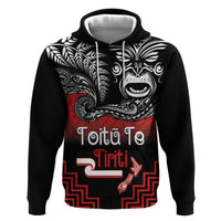 Aotearoa Toitu Te Tiriti Hoodie New Zealand Honour the Treaty - Fight Together LT03 Pullover Hoodie Red - Polynesian Pride