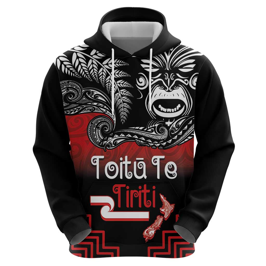 Aotearoa Toitu Te Tiriti Hoodie New Zealand Honour the Treaty - Fight Together LT03 - Polynesian Pride