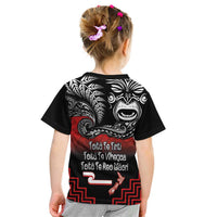 Aotearoa Toitu Te Tiriti Kid T Shirt New Zealand Honour the Treaty - Fight Together LT03 - Polynesian Pride