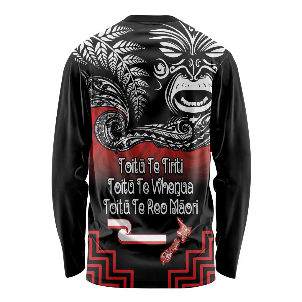 Aotearoa Toitu Te Tiriti Long Sleeve Shirt New Zealand Honour the Treaty - Fight Together LT03 - Polynesian Pride