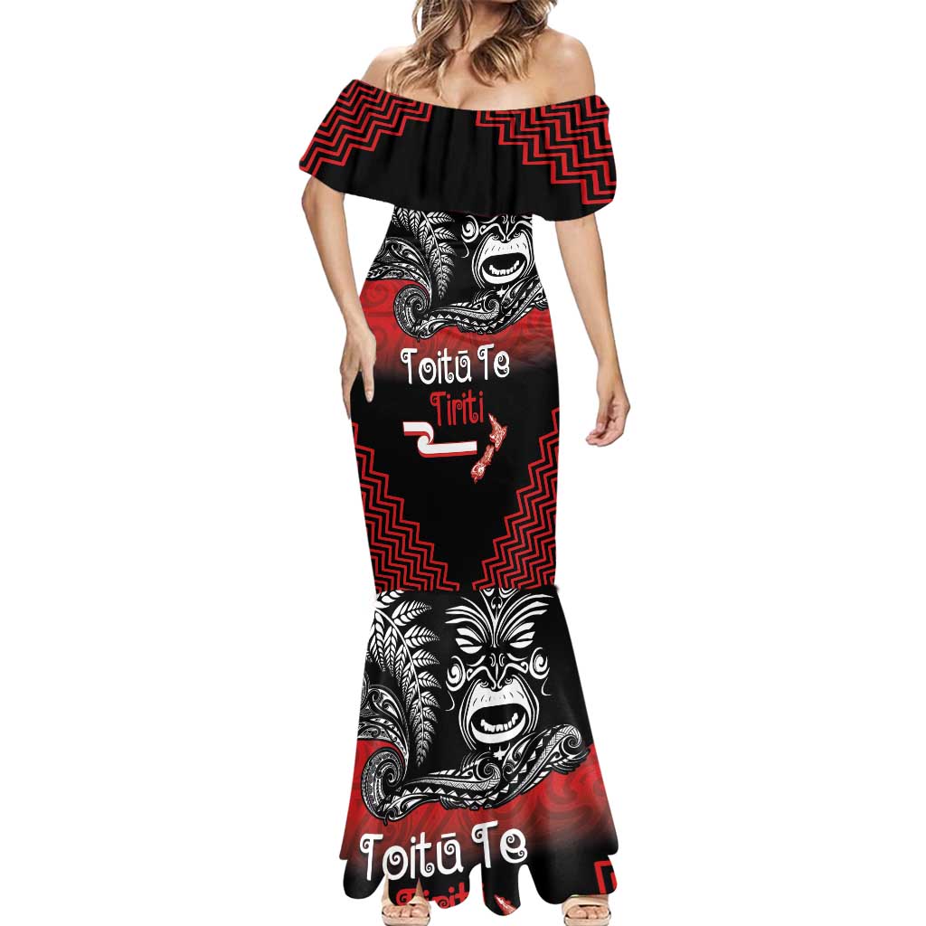 Aotearoa Toitu Te Tiriti Mermaid Dress New Zealand Honour the Treaty - Fight Together LT03 - Polynesian Pride