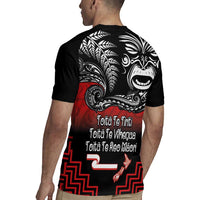 Aotearoa Toitu Te Tiriti Rugby Jersey New Zealand Honour the Treaty - Fight Together LT03 - Polynesian Pride