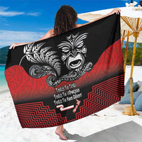 Aotearoa Toitu Te Tiriti Sarong New Zealand Honour the Treaty - Fight Together LT03 One Size 44 x 66 inches Red - Polynesian Pride