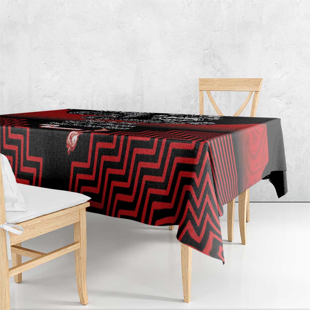 Aotearoa Toitu Te Tiriti Tablecloth New Zealand Honour the Treaty - Fight Together LT03 - Polynesian Pride