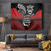 Aotearoa Toitu Te Tiriti Tapestry New Zealand Honour the Treaty - Fight Together LT03 Red - Polynesian Pride