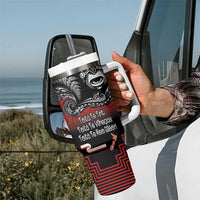 Aotearoa Toitu Te Tiriti Tumbler With Handle New Zealand Honour the Treaty - Fight Together LT03 - Polynesian Pride