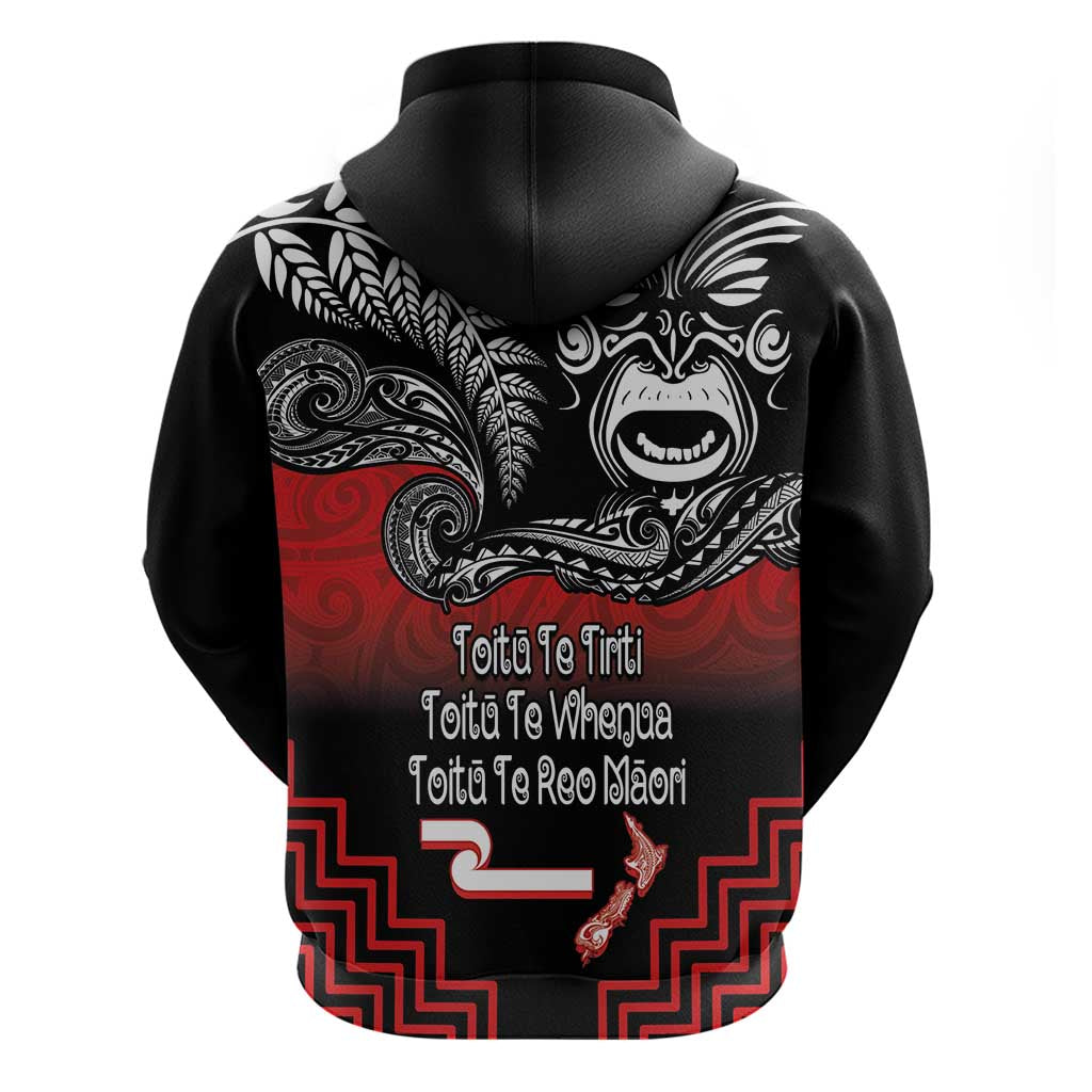 Aotearoa Toitu Te Tiriti Zip Hoodie New Zealand Honour the Treaty - Fight Together LT03 - Polynesian Pride