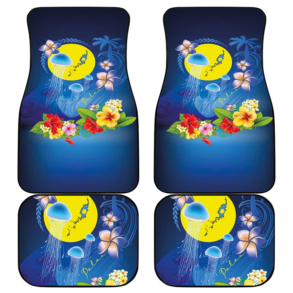 Palau Jellyfish Car Mats Ocean Heritage Tropical Plants LT03 - Polynesian Pride