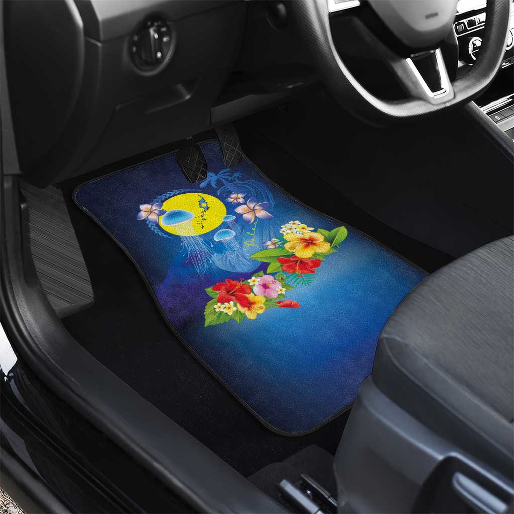 Palau Jellyfish Car Mats Ocean Heritage Tropical Plants LT03 - Polynesian Pride