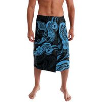 Hawaiian Manta Rays Lavalava Tribal Hibiscus Polynesian Tattoos Blue Color LT03 Blue - Polynesian Pride
