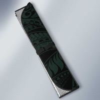 Hawaiian Manta Rays Auto Sun Shade Tribal Hibiscus Polynesian Tattoos Turquoise Color LT03 - Polynesian Pride