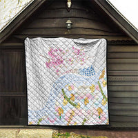 Hawaiian and Japanese Culture Together Quilt Tribal Motifs with Lei and Japanese Sakura Pattern LT03 - Polynesian Pride