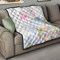 Hawaiian and Japanese Culture Together Quilt Tribal Motifs with Lei and Japanese Sakura Pattern LT03 - Polynesian Pride