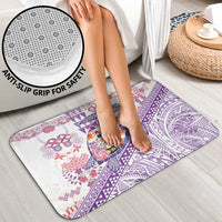 Hawaiian and Japanese Culture Together Bathroom Set Tropical Honu with Japanese Elements Purple Color LT03 - Polynesian Pride