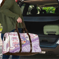 Hawaiian and Japanese Culture Together Travel Bag Tropical Honu with Japanese Elements Purple Color LT03 - Polynesian Pride