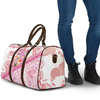 Hawaiian and Japanese Culture Together Travel Bag Tropical Honu with Japanese Elements Pink Color LT03 - Polynesian Pride