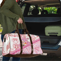 Hawaiian and Japanese Culture Together Travel Bag Tropical Honu with Japanese Elements Pink Color LT03 - Polynesian Pride