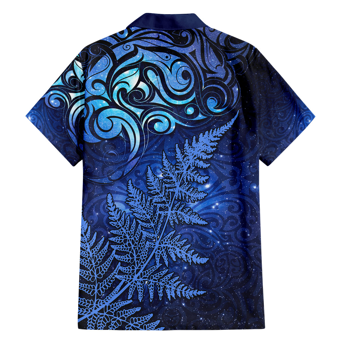 New Zealand Matariki Family Matching Summer Maxi Dress and Hawaiian Shirt Maori Pattern and Silver Fern LT03 - Polynesian Pride