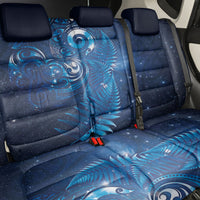 Aotearoa New Zealand New Year Back Car Seat Cover Tribal Koru Tattoo Blue Galaxy Maori Silver Fern LT03 - Polynesian Pride