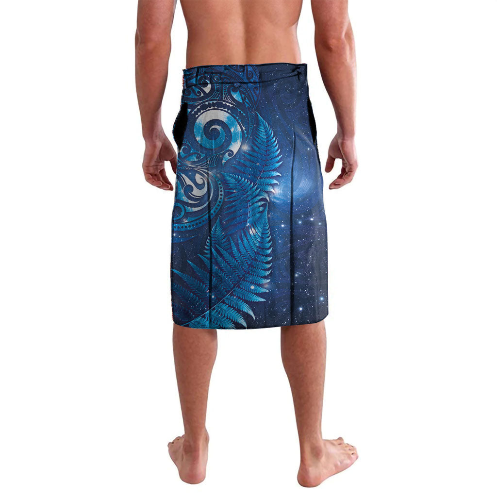 Aotearoa New Zealand New Year Lavalava Tribal Koru Tattoo Blue Galaxy Maori Silver Fern LT03 - Polynesian Pride