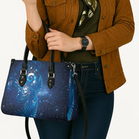 Aotearoa New Zealand New Year Leather Bag Tribal Koru Tattoo Blue Galaxy Maori Silver Fern LT03 - Polynesian Pride