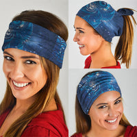Aotearoa New Zealand New Year Neck Gaiter Tribal Koru Tattoo Blue Galaxy Maori Silver Fern LT03 - Polynesian Pride