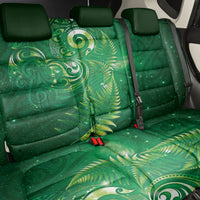 Aotearoa New Zealand New Year Back Car Seat Cover Tribal Koru Tattoo Green Galaxy Maori Silver Fern LT03 - Polynesian Pride