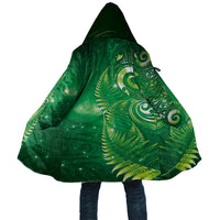 Aotearoa New Zealand New Year Cloak Tribal Koru Tattoo Green Galaxy Maori Silver Fern LT03 Unisex Green - Polynesian Pride