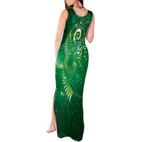 Aotearoa New Zealand New Year Tank Maxi Dress Tribal Koru Tattoo Green Galaxy Maori Silver Fern LT03 - Polynesian Pride