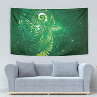 Aotearoa New Zealand New Year Tapestry Tribal Koru Tattoo Green Galaxy Maori Silver Fern LT03 - Polynesian Pride