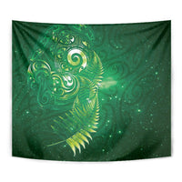 Aotearoa New Zealand New Year Tapestry Tribal Koru Tattoo Green Galaxy Maori Silver Fern LT03 - Polynesian Pride