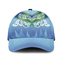 Aotearoa New Zealand New Year Classic Cap Maori Motifs with Silver Fern and Matariki Stars LT03 Universal Fit Multicolor - Polynesian Pride