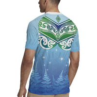 Aotearoa New Zealand New Year Rugby Jersey Maori Motifs with Silver Fern and Matariki Stars LT03 - Polynesian Pride