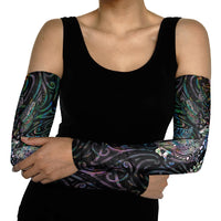 Aotearoa Moko Tribal Tattoo Arm Sleeves New Zealand Maori Penguin and Fantail Paua Shell Style LT03 - Polynesian Pride