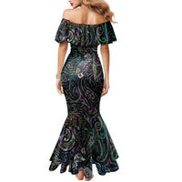 Aotearoa Moko Tribal Tattoo Mermaid Dress New Zealand Maori Penguin and Fantail Paua Shell Style LT03 - Polynesian Pride